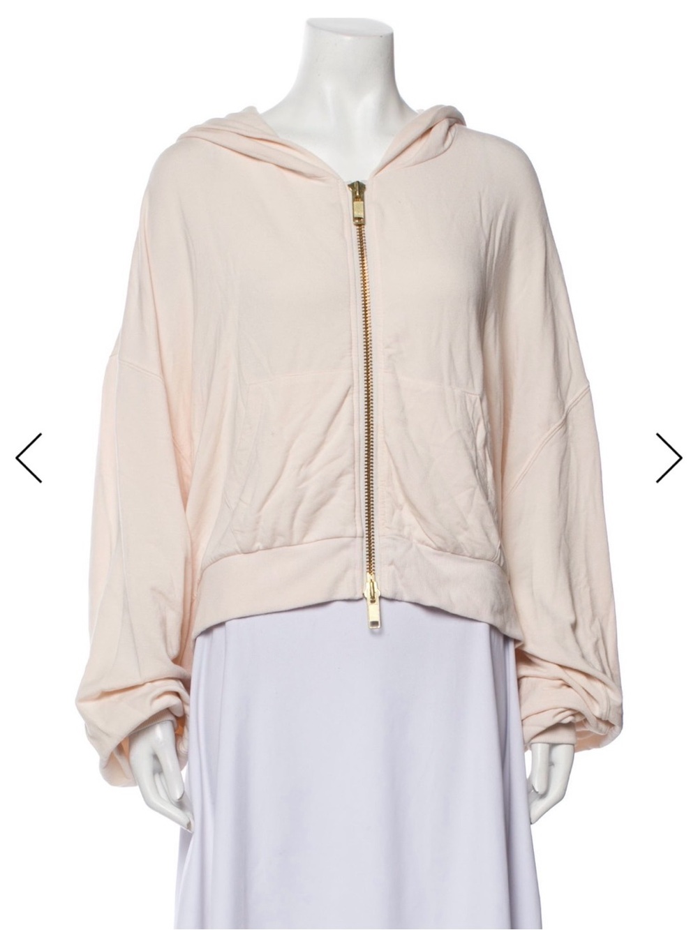 Selkie Light Pastel Pink Modal Zip Up Pillow Hoodie Jacket